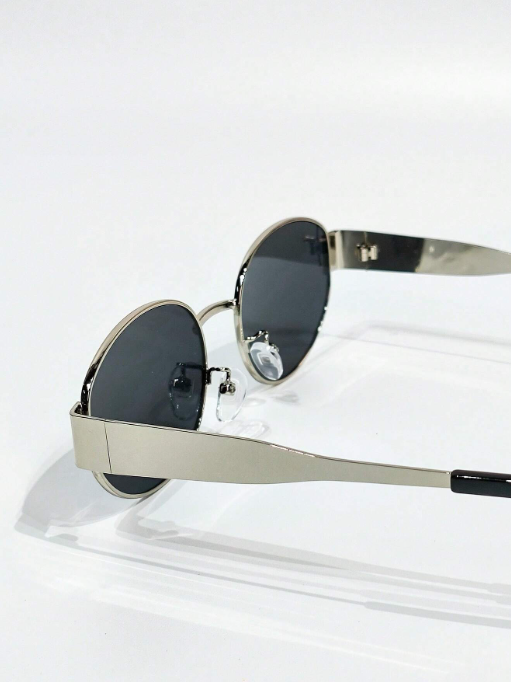 Shein - Vintage Oval Fashion Glasses Silver