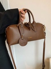 Shein - Elegant Versatile Lichee Embossed Retro Women Handbag