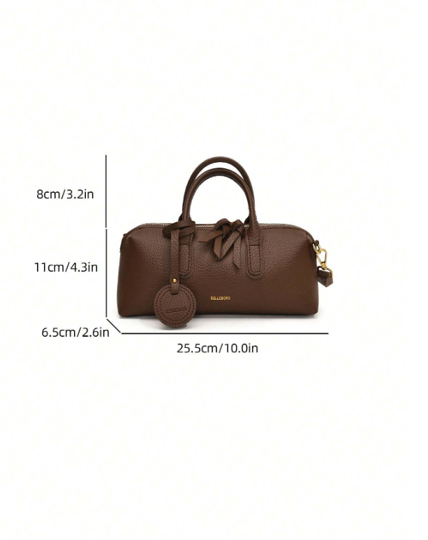 Shein - Elegant Versatile Lichee Embossed Retro Women Handbag