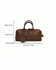 Shein - Elegant Versatile Lichee Embossed Retro Women Handbag