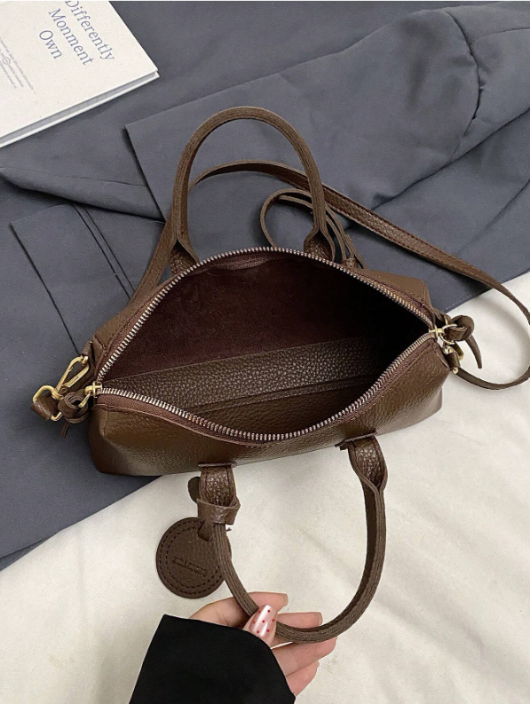 Shein - Elegant Versatile Lichee Embossed Retro Women Handbag