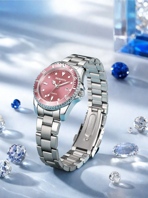 Shein - 1pc Women's Luxury Classic Simple & Versatile Quartz Watch With Calendar
