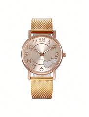 Shein - 1pc Casual Business Quartz Watch, Fashion Leisure Ladies Business Wrist Watch