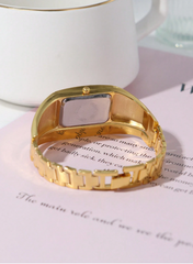 Shein - 1pc Luxurious Fashion Women's Gold Watch