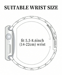 Shein - 1 Pc Apple Watch Band, Fashionable Amber Resin Rose Gold Color, Adjustable, Lightweight Strap Compatible With Apple Watch