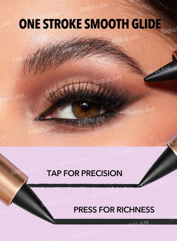 Shein - SHEGLAM Ez Glide Matte Eyeliner Pencil Highly Pigmented Black Smoky Eyes