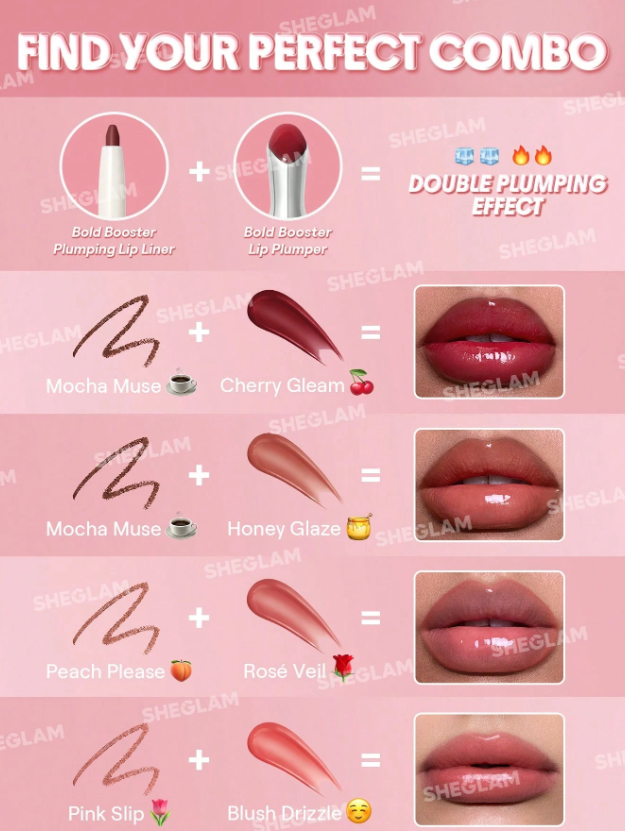 Shein - SHEGLAM Bold Booster Lip Plumper - Latte Luxe