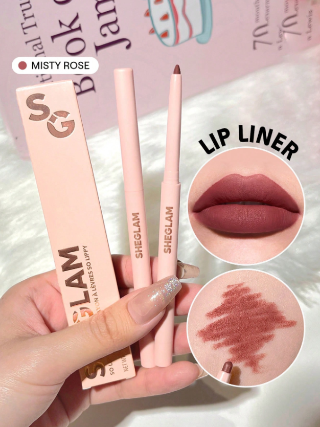 Shein - SHEGLAM So Lippy Lip Liner-Creamy Matte Lip Liner Pencil - Misty Rose