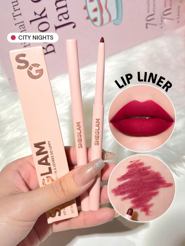 Shein - SHEGLAM So Lippy Lip Liner-Creamy Matte Lip Liner Pencil - City Nights