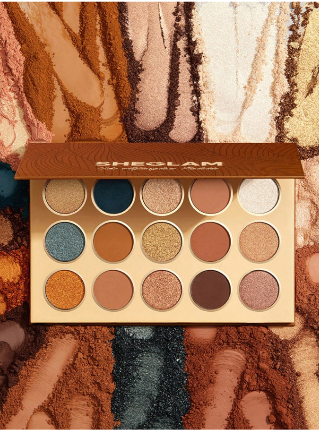 Shein- SHEGLAM Afterglow Palette 15-Color Matte Gilding Shimmer Eyeshadow Palette