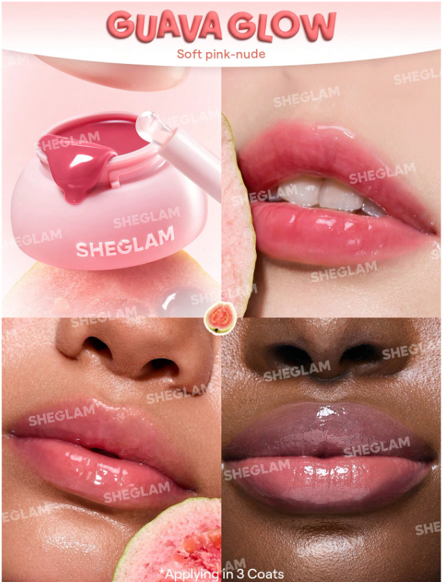 Shein - SHEGLAM Hydra Jelly Pocket Lip Jam- Guava Glow