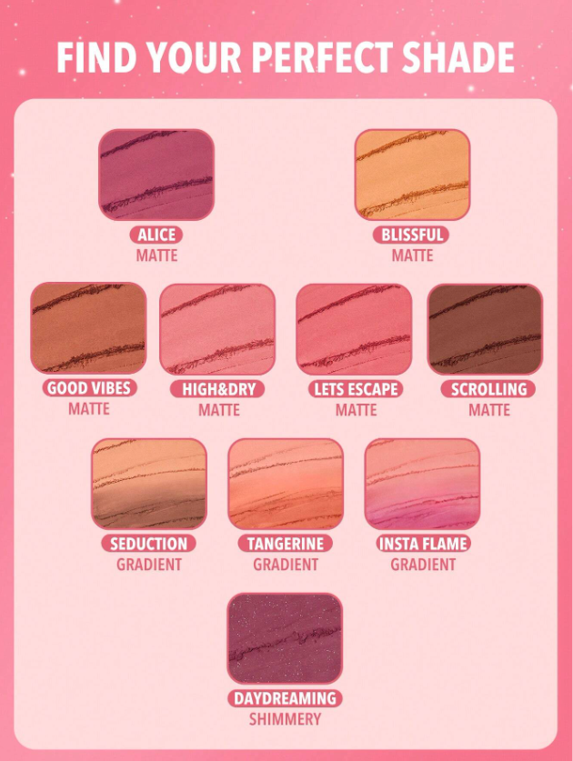 Shein - SHEGLAM Divine Flush Matte Blush Powder - High & Dry