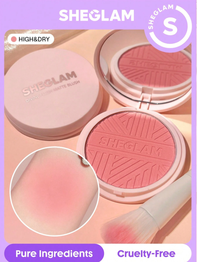 Shein - SHEGLAM Divine Flush Matte Blush Powder - High & Dry