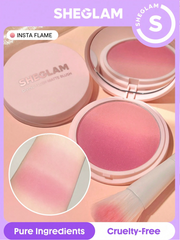 Shein - SHEGLAM Divine Flush Matte Blush Powder - Insta Flame