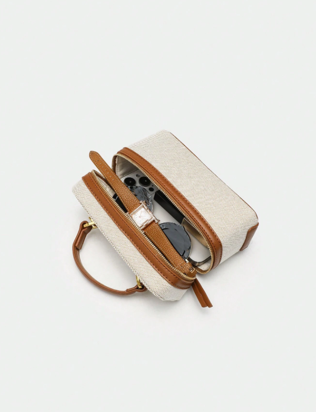 Shein - 2024 Spring New Collection Women Black Structured Shoulder Crossbody Bag