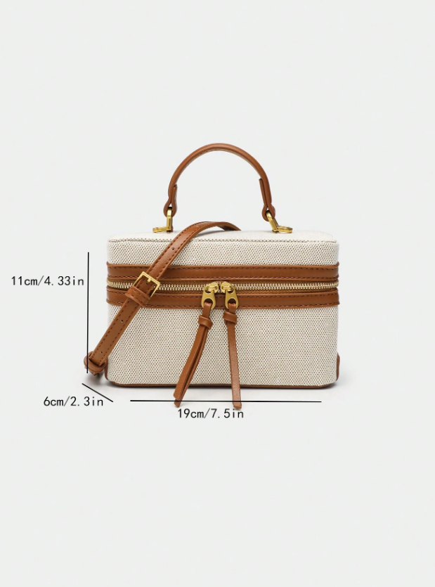 Shein - 2024 Spring New Collection Women Black Structured Shoulder Crossbody Bag