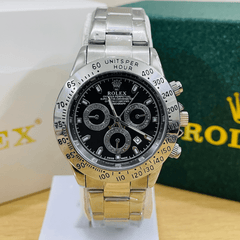 Rlx Daytona - Oyster Chain - Silver - Black Dial