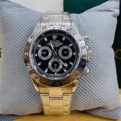Rlx Daytona - Oyster Chain - Silver - Black Dial