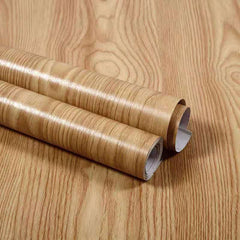 Self Adhesive Wooden Wallpaper, Waterproof Furniture Renovation Decals, Wood Wall Stickero