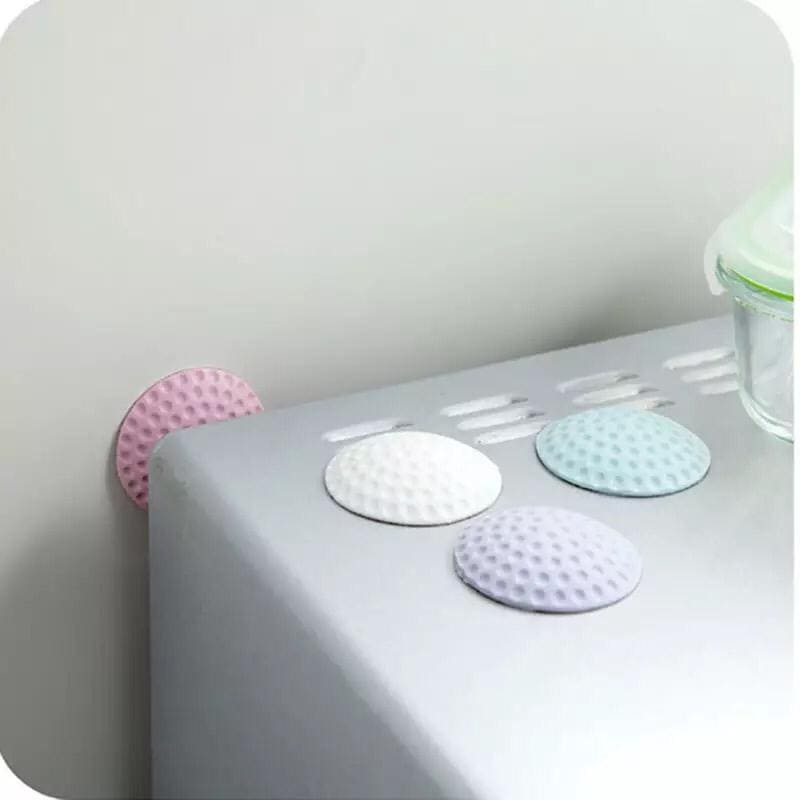 Set Of 6 Mute Wall Bumper, Wall Thickening Self Adhesive Wall Protector, Rubber Strong Gel Back Door Knob, Shockproof Crash Pad