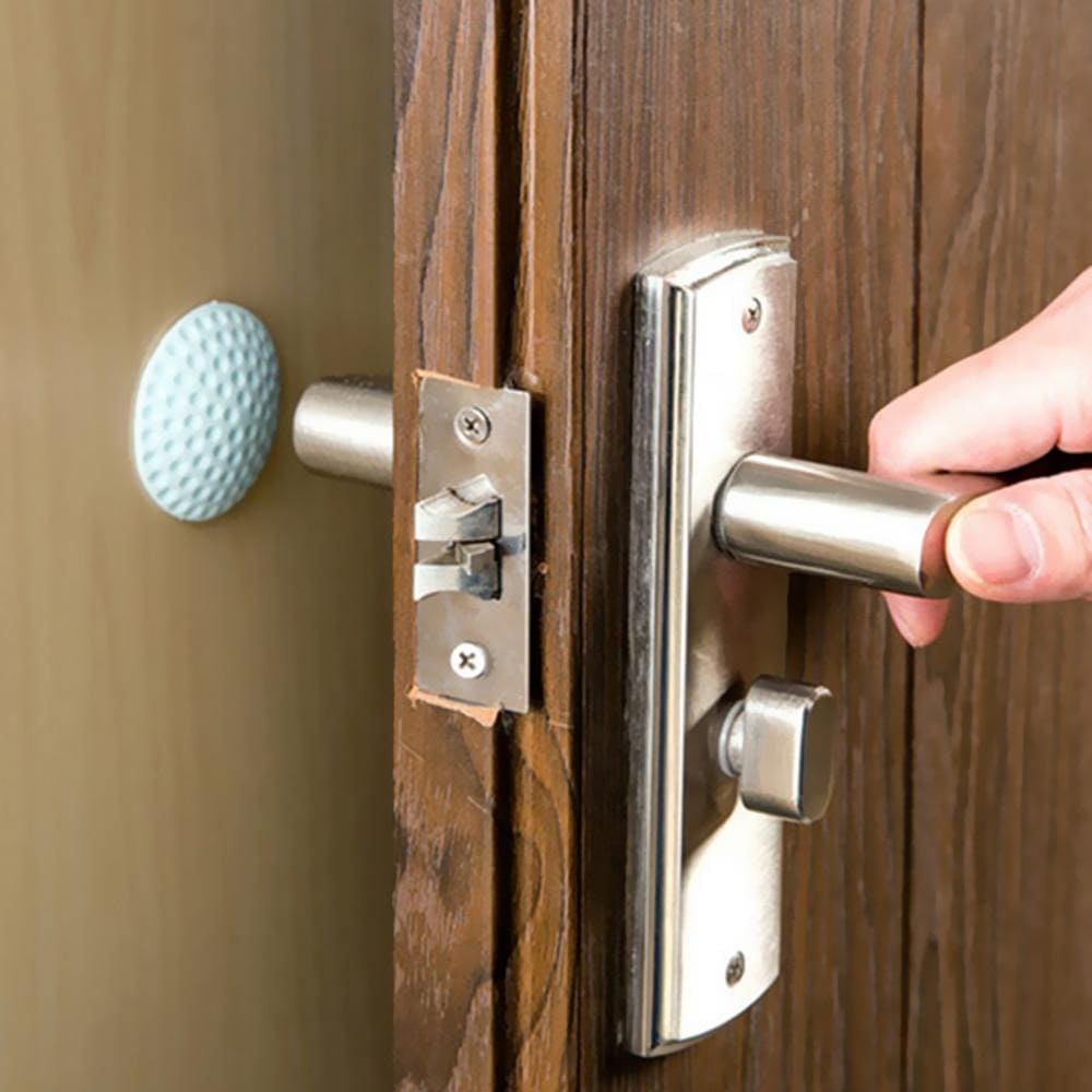 Set Of 6 Mute Wall Bumper, Wall Thickening Self Adhesive Wall Protector, Rubber Strong Gel Back Door Knob, Shockproof Crash Pad