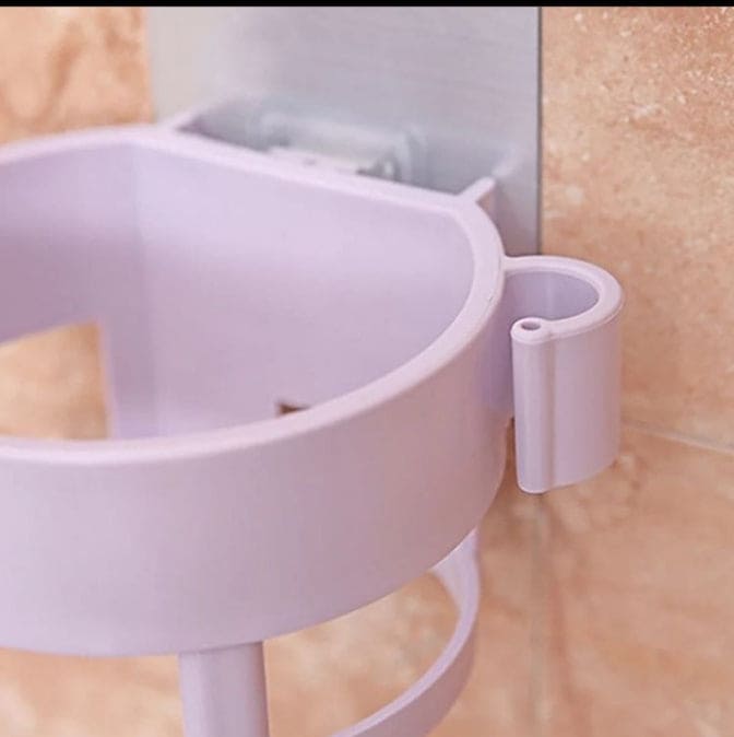 Self-Adhesive Spiral Hair Dryer Rack, Hair Dryer Holder For Bathroom, Self Adhesive Blow Dryer Holder , Plastic Wall Mounted Hair Dryer Holder