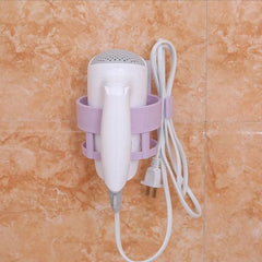 Self-Adhesive Spiral Hair Dryer Rack, Hair Dryer Holder For Bathroom, Self Adhesive Blow Dryer Holder , Plastic Wall Mounted Hair Dryer Holder