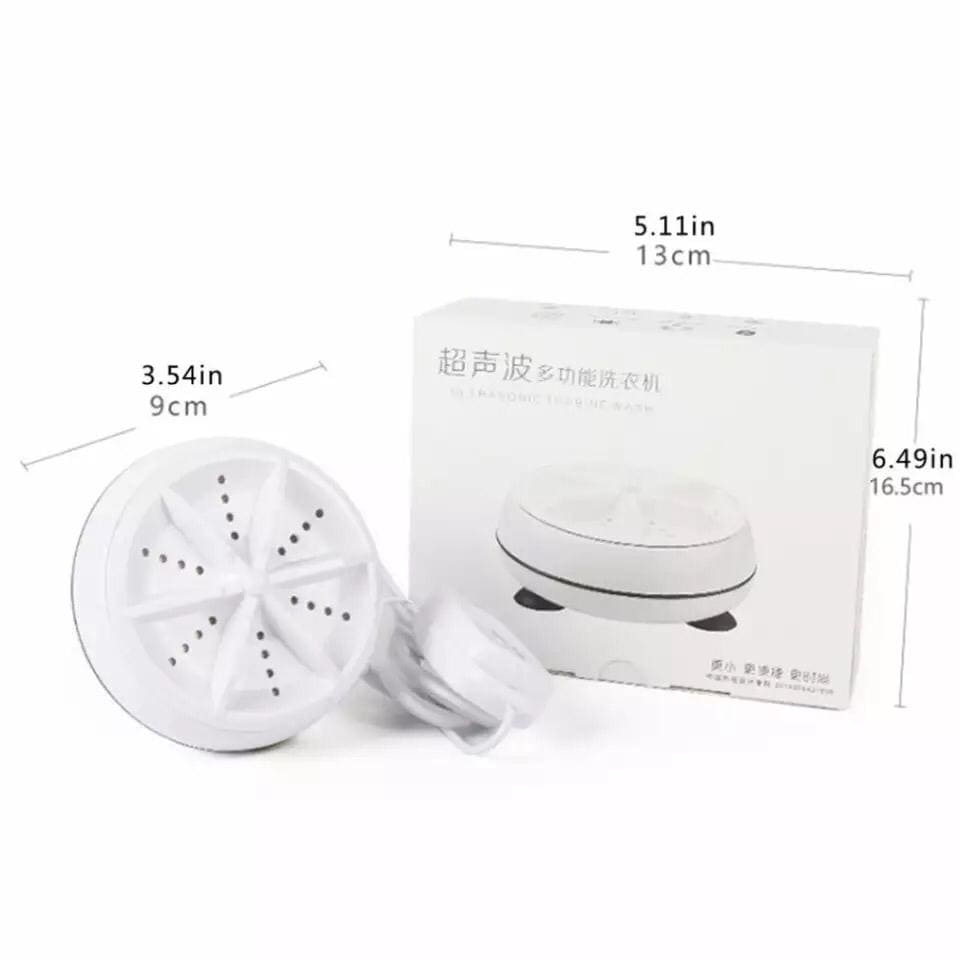 2 in 1 Ultrasonic Turbo Washing Machine, Portable Travel Washer, Air Bubble And Rotating Mini Ultrasonic Washing Machine,  Portable Removes Dirt Washer, USB Cable Machine for Travel