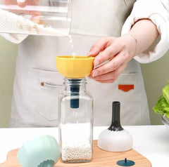 Mushroom Silicone Funnel, Multifunctional Leakproof Silicone Folding Funnel, Wide Mouth Liquid Funnel For Jars, Plastic Canning Funnels, Flask Filter For Oil Wine Water Spices, Mini Folding Oil Wine Funnel