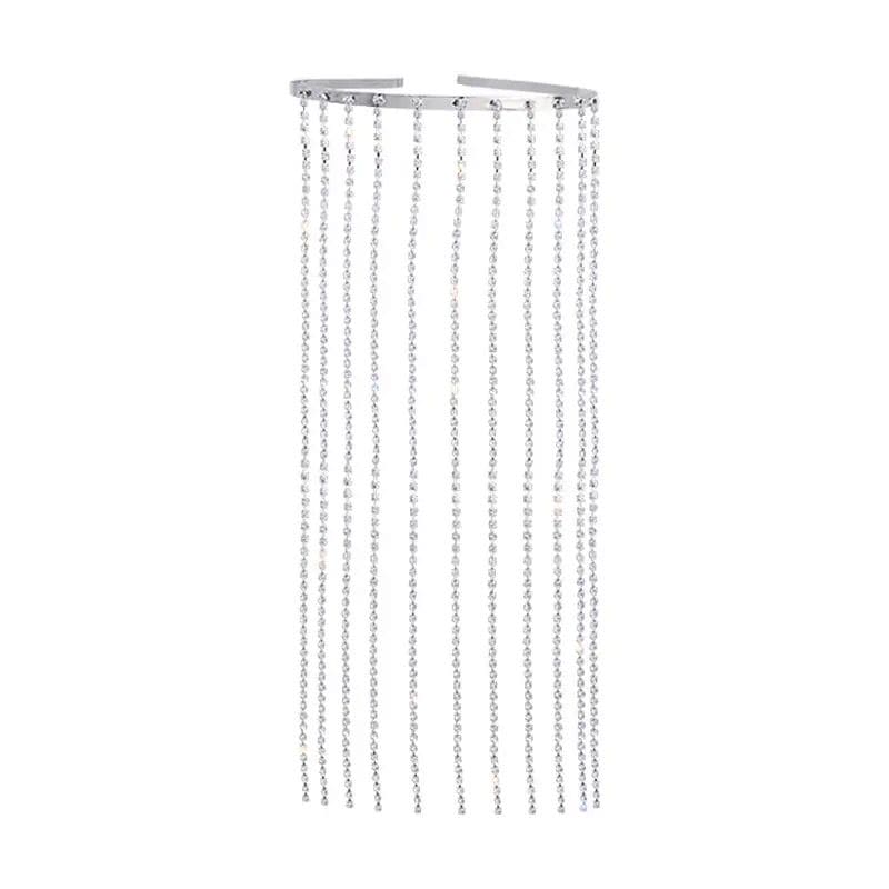 Amazing Open Hair Jewellery Metal Long Tassels Crystal Headband Hair Hoop Elegant Wind Princess Hairpin Women Jewellery
