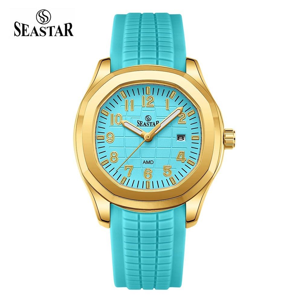 Seastar SS-2442M – Men's Sport Silicone Strap Casual Watch