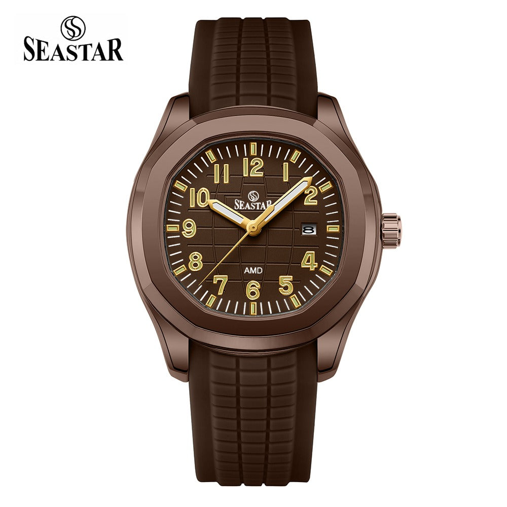 Seastar SS-2442M – Men's Sport Silicone Strap Casual Watch