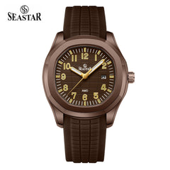 Seastar SS-2442M – Men's Sport Silicone Strap Casual Watch