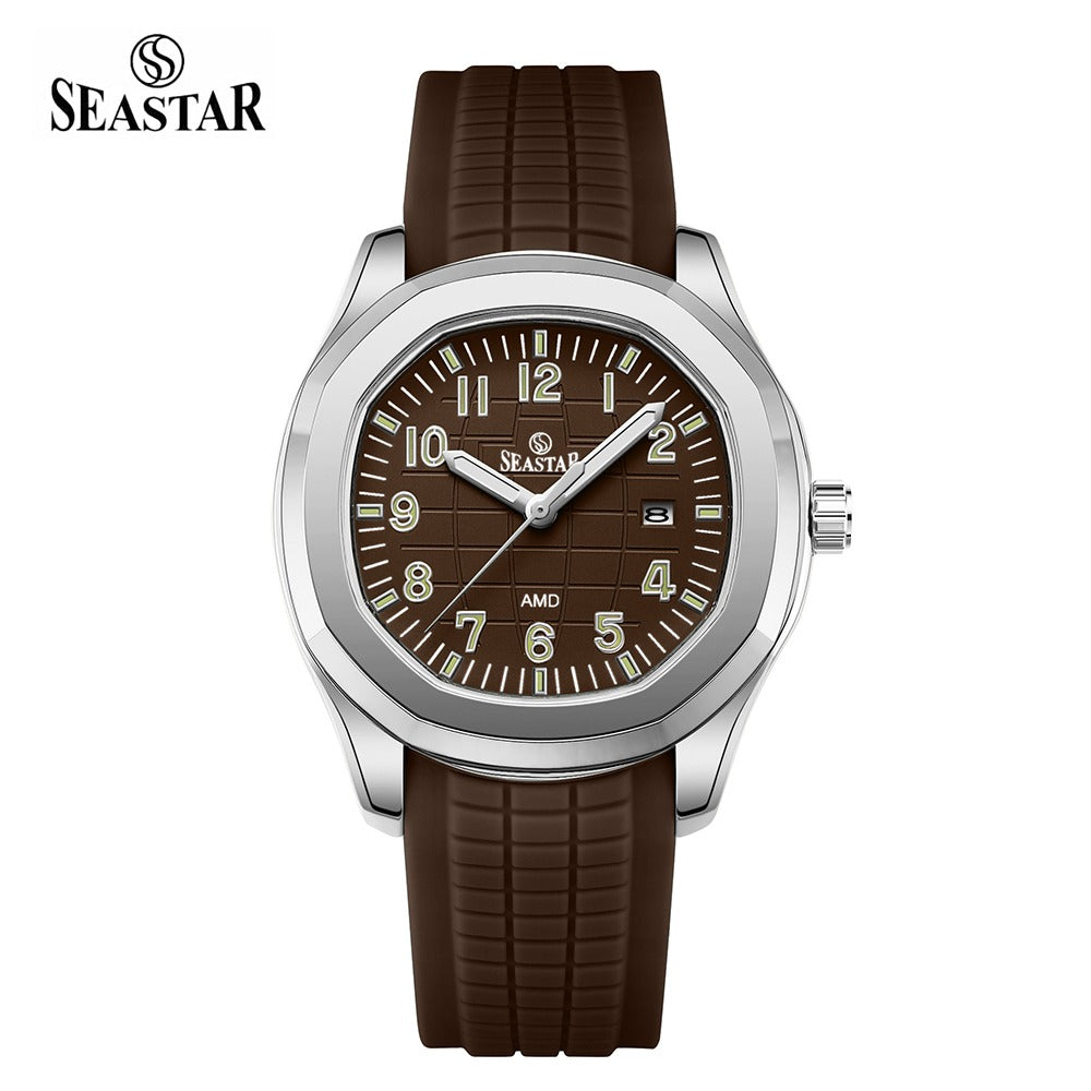 Seastar SS-2442M – Men's Sport Silicone Strap Casual Watch