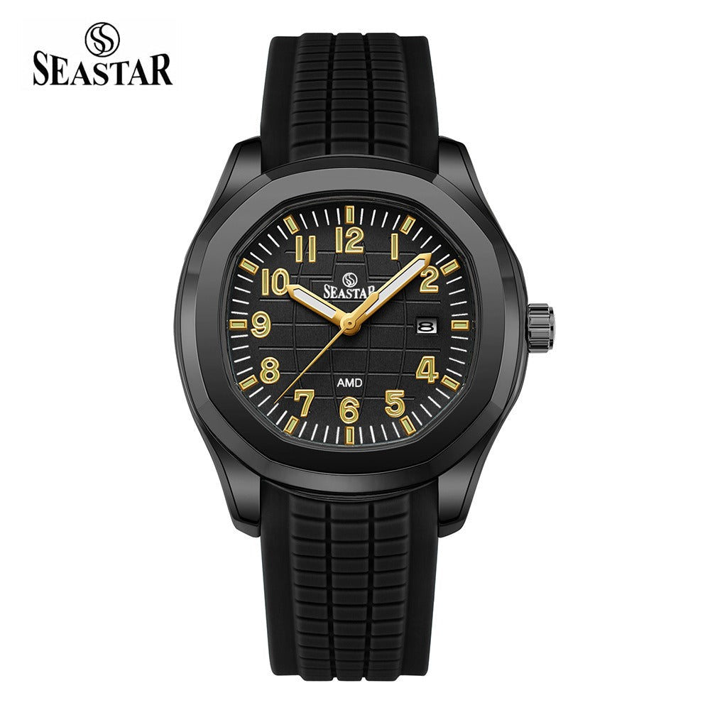 Seastar SS-2442M – Men's Sport Silicone Strap Casual Watch