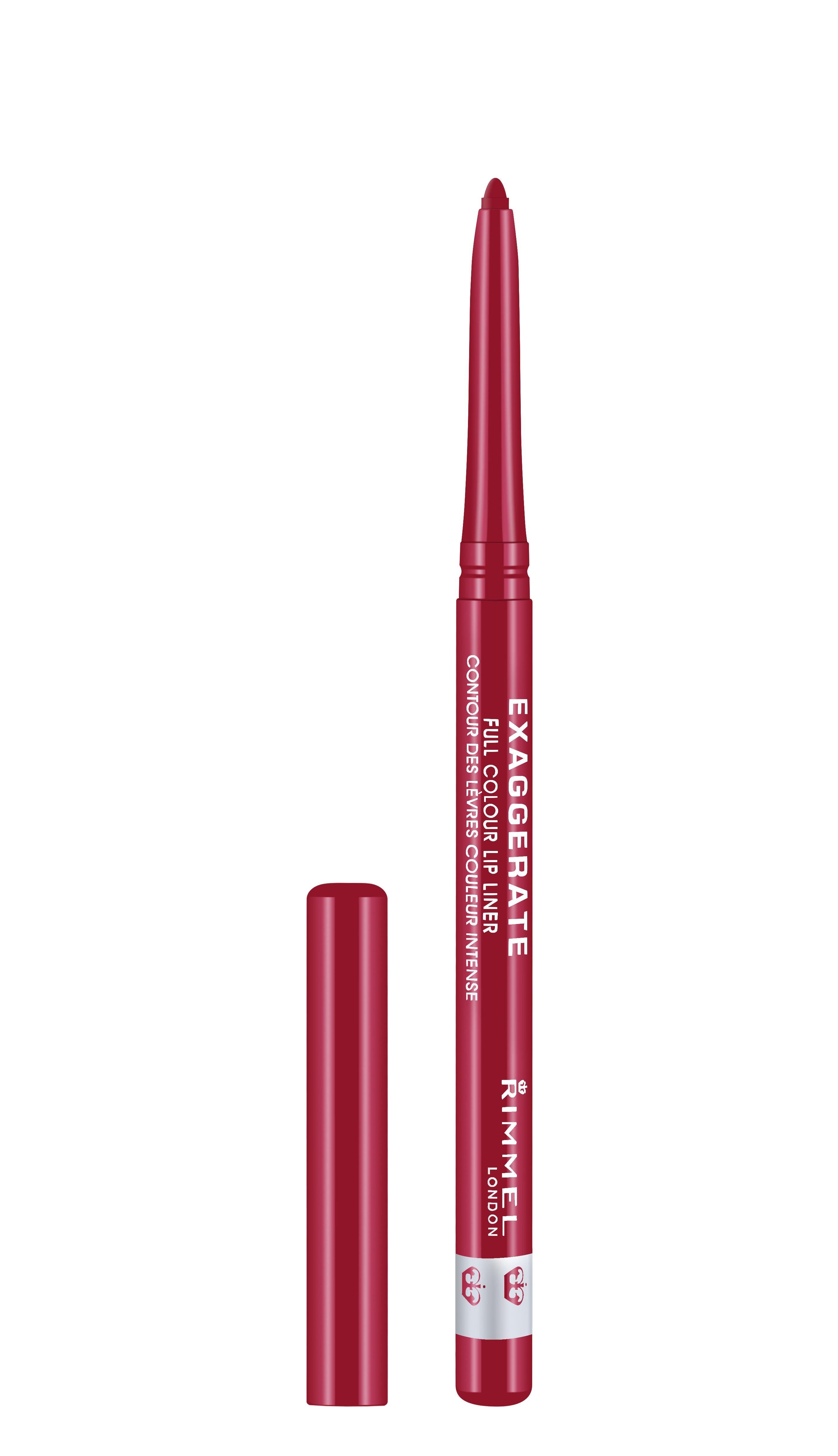 Rimmel London - Exaggerate Automatic Lip Liner - Red Diva, a true red shade