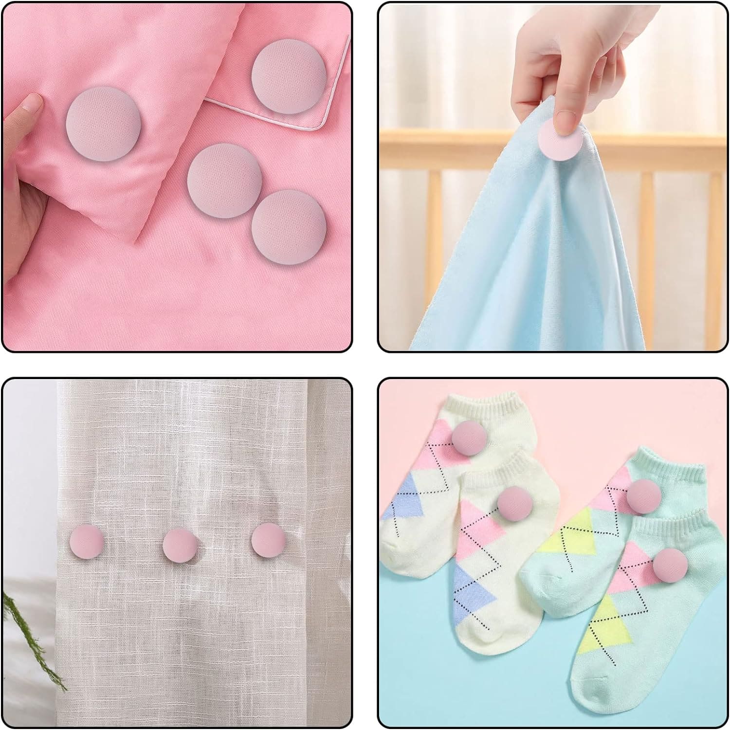 Mushroom Bed Clip, Blanket Buckles Bed Sheet Fixator Gripper, Double Press Bedspread Holder, Fall-proof Sheet Fastener Clip, Comforter Clips Quilt Holder Fixator, Bedroom Duvet Fixing Holder Quilt Cover Pinso