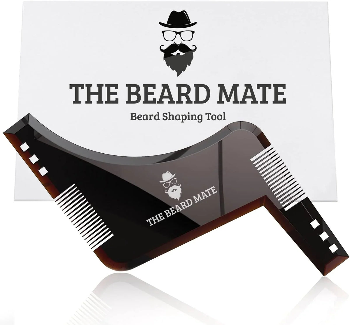 Beard Shaping Template, Men's Beard Styling Comb, Beard Trim Comb Shaper Template For Shaving Beard Straightener, Beard Shaping and Styling Template Comb, Hair Beard Trimmer Stencil, Men Beard Salon Brush Tools Barber Accessories