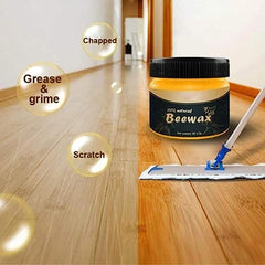 Beewax Wood Polish, Shining Polish for Wood & Furniture, Beewax Polish for Wood & Furniture, Multipurpose Natural Wood Wax, Home Cleaning Cleaner Tools, Natural Shine And Protection Cream, Organic Natural Pure Wax
