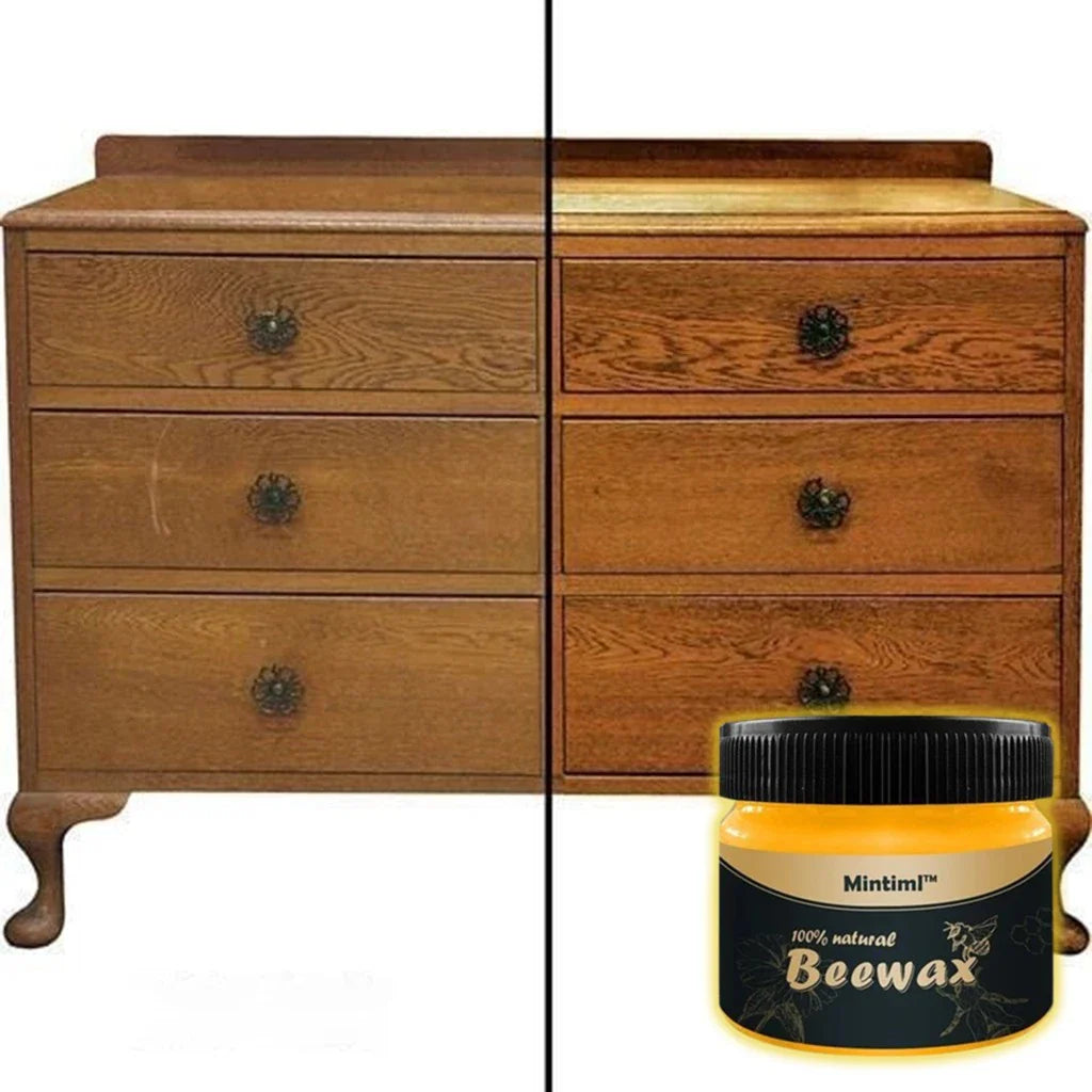 Beewax Wood Polish, Shining Polish for Wood & Furniture, Beewax Polish for Wood & Furniture, Multipurpose Natural Wood Wax, Home Cleaning Cleaner Tools, Natural Shine And Protection Cream, Organic Natural Pure Wax