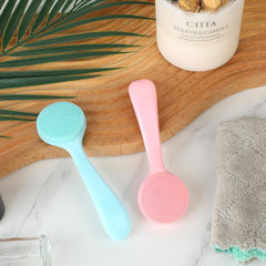 Silicon Facial Cleansing Brush, Soft Face Massage Wash Brush, Exfoliator Face Wash Scrub Cleanser