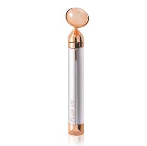 New 2 In 1 Flawless Contour, Flawless Jade Roller, Micro Vibrating Facial Roller And Massager, Automatic Facial Vibrate Face Massager, Electric Pink Rose Quartz Facial Massager, Vibrating Face Body Massage Tool, Skin Care Lift Tightening Women Beauty Bar