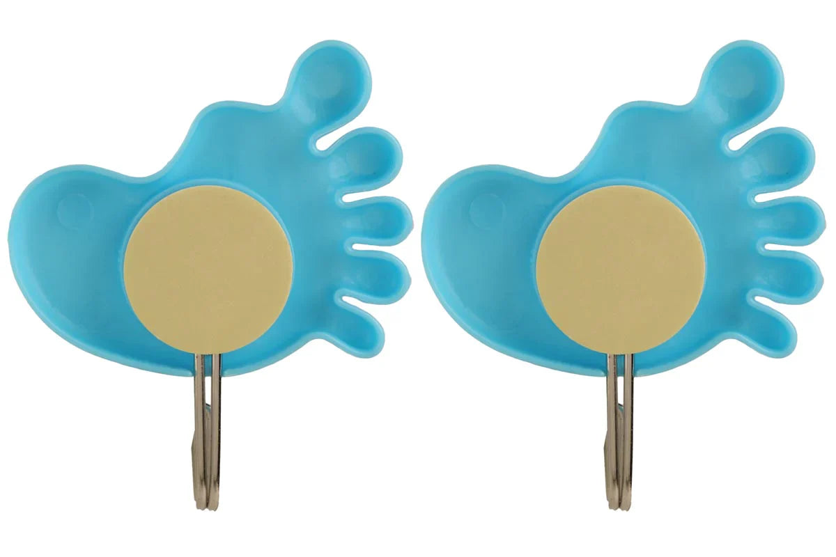 Set Of 3 Creative Hand And Foot Shape Smiley Hook, Multipurpose Wall Hanging Hook, Kitchen Bathroom Hooks, Strong Sticky Cartoon Hook