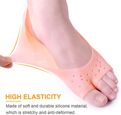 Pair Of Silicone Boat Heel Insole, Silicone Moisturizing Gel Sock, Anti Crack Protective Insole, Soft Open Toe Socks For Foot Care Protector, Shallow Boat Sock for Girls Ladies, Nonslip Gel Moisturizing Socks Foot Care