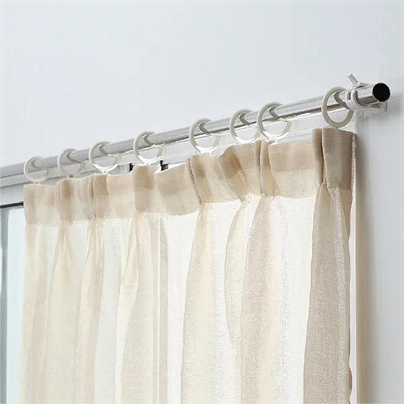 Set Of 2 Transparent Curtain Rod Holder, Household Fixed Clip, Hanging Hook Holder, Self Adhesive Sticky Hooks, Adjustable Clamp Bracket Holder, Crossbar Hook for Storing Gadgets, Multipurpose Curtain Rod Holder