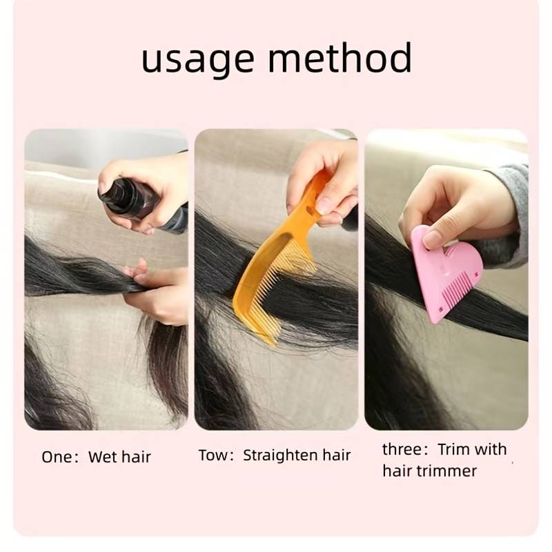 Love Heart Hair Trimming Comb, Pink Mini Hair Trimmer, Cute Manual Hair Cutting Comb, Women Hair Cutting Comb, Body Hair Removal, Pubic Hair Brush, Self Hair Cutting Comb