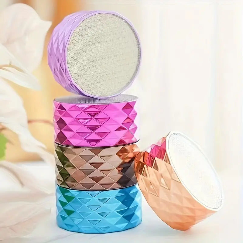 Round Crystal Hair Eraser, Double-Sided Reusable Crystal Hair Eraser, Reusable Crystal Hair Eraser For Women, Magic Painless Hair Skin Exfoliator Tool, Washable Nano Hair Removal For Smooth Skin, Manual Callus Remover