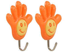 Set Of 3 Creative Hand And Foot Shape Smiley Hook, Multipurpose Wall Hanging Hook, Kitchen Bathroom Hooks, Strong Sticky Cartoon Hook