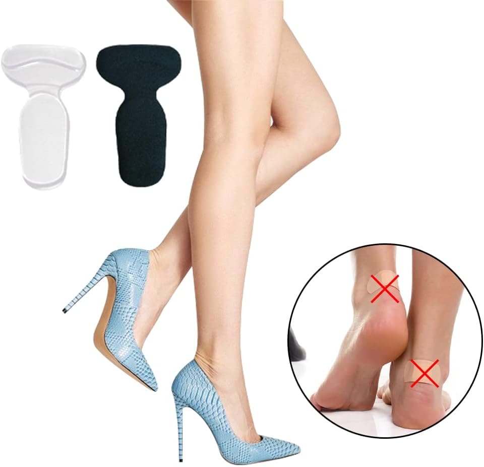 T Shaped Shoe Grip, Pain Relief Shoe Size Reducer, Half Cushion Heel Inserts Shoe Pad, Adjustable Antiwear Feet Shoe Insole, Shoe Insoles Heel Protector Sticker Insole, Shoes Sponge Dispensing Shoe Cushion, Self-Adhesive Protects Heel Shoes