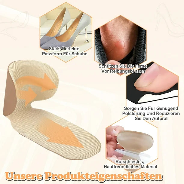 T Shaped Shoe Grip, Pain Relief Shoe Size Reducer, Half Cushion Heel Inserts Shoe Pad, Adjustable Antiwear Feet Shoe Insole, Shoe Insoles Heel Protector Sticker Insole, Shoes Sponge Dispensing Shoe Cushion, Self-Adhesive Protects Heel Shoes